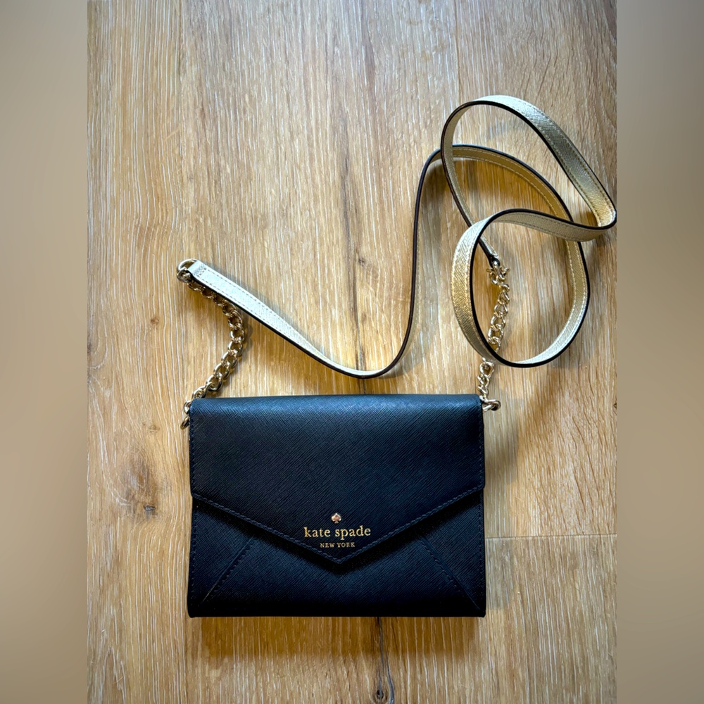 FOR BUNDLE- NOT AVAILABLE - KATE SPADE - Monday black envelope crossbody